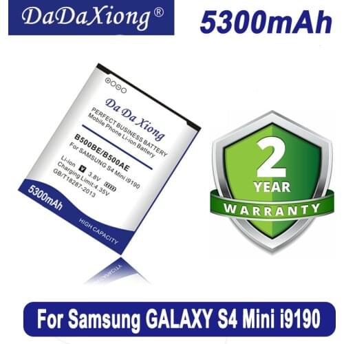 Da Da Xiong 5150mAh B500BE B500AE Battery for samsung galaxy s4 mini i9190 I9198 I9192 i9195 samsung s4 mini phone battery