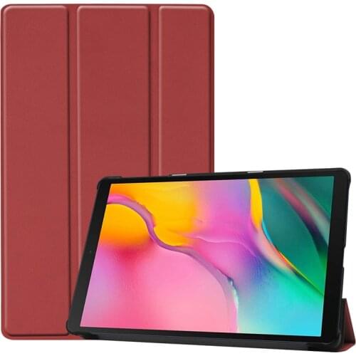 Business Case For Samsung Galaxy Tab A 10.1 2019 SM-T510 SM-T515 10.1'' Folding PU Leather Flip Stand cover Protective Shell