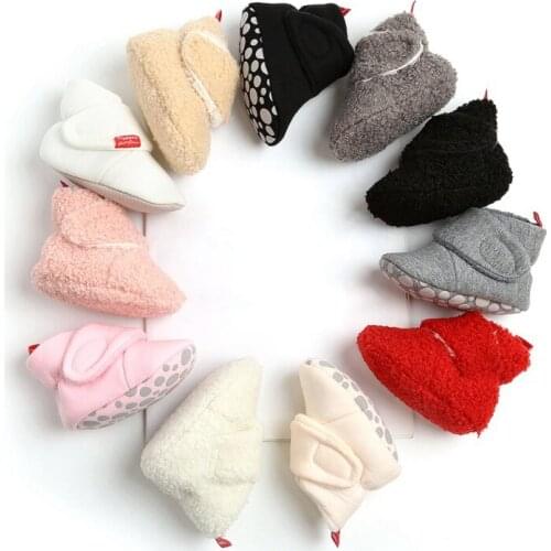 Newborn Baby Boy Girl Autumn Crib Warm Shoes Toddler Shoes Soft Bottom Baby Frist Walking Shoe