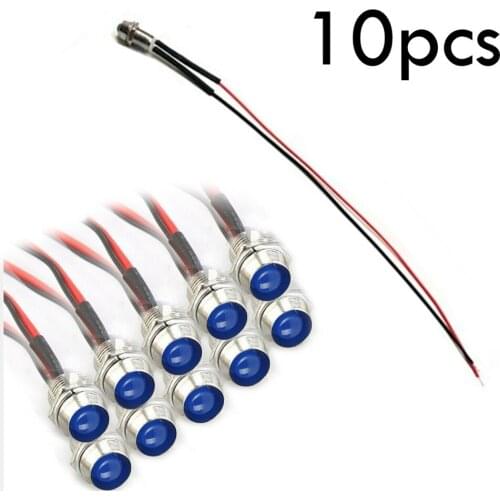 Pilot Indicator Small 10pcs Truck 12V 20cm Wire Water-Proof Accessories