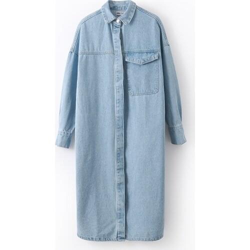 JJ fall 2020 Europe and the United States womens new version of cowboy trench coat female