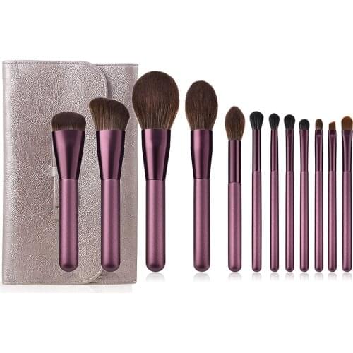 BIIIYI-12pcs super soft designer makeup brushes powder foundation blush eyeshadow blending cosmetic tool set professional makeup