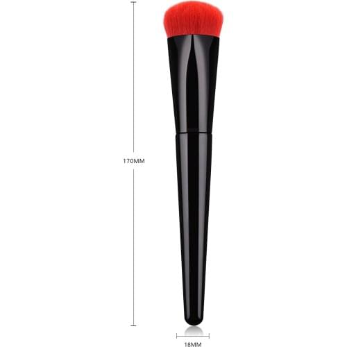 Saiantth red heart bristle makeup brushes 3d handle high quality cosmetic brush beauty tool foundation blush concealer PVC soft