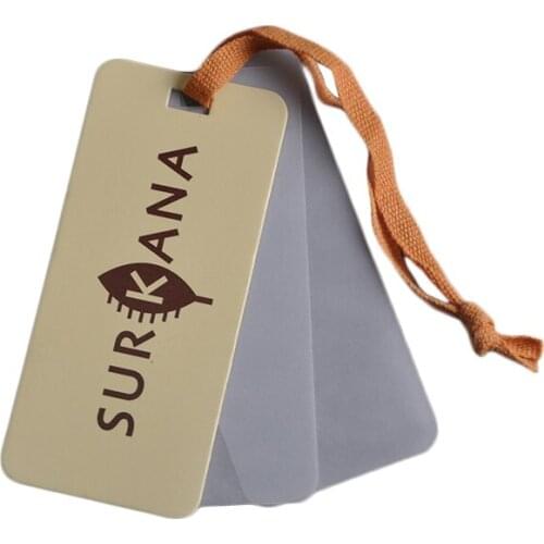 China custom logo foil gold Swing Tags