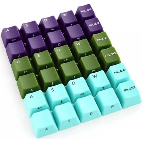 ESC WASD Keycaps Yellow Green Purple Blue Pink Red Color Side Letter Key Caps For Filco Mechanical Keyboard