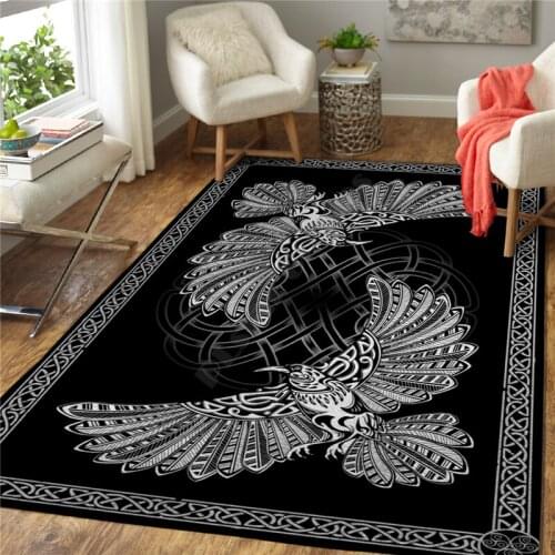 Viking 3D All Over Printed Rug Floor Mat Rug Non-slip Mat Dining Room Living Room Soft Bedroom Carpet Style-01