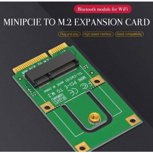 Mini PCI-E to m2 Adapter Converter Expansion Card M.2 Key NGFF E Interface for m2 Wireless Bluetooth-compatible WiFi Module
