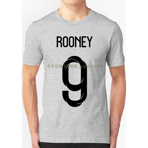 2021 Newest England Rooney Number 9 Russia World Match Cup 10 Colors T Shirt Mens Fans Footballer Short Sleeve Tee Dress