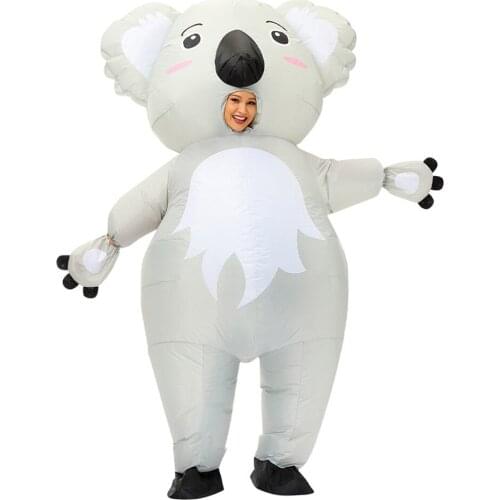 Koala Inflatable Costume Anime Halloween Party Cosplay Costume Animal Mascot Carnival Funny Fancy Dress Up For Adult