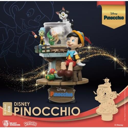 Beast kingdom Disney Pinocchio version animation scene Desktop dolls Garage Kits Model Kits Collection Gift Toy