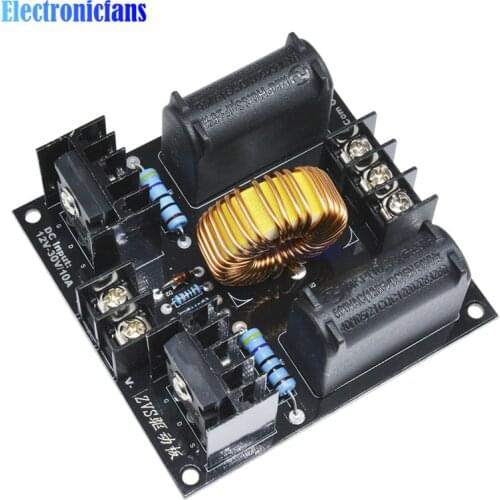 DC 12-30V ZVS Low Voltage Induction Heating Board Tesla Coil Flyback Driver 30mm Large Heat Sink Module Heater for Arduino
