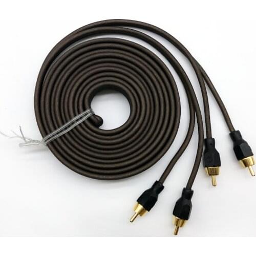 2017 New RCA Phono Y Splitter Lead Adapter Cable Connector Car Audio 5m Cable Wire