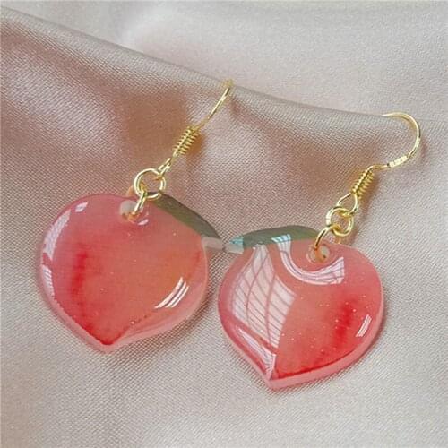 New Unusual Earrings Black Friday Sale 2021 Jewelry Cute Pink Lovely Peach Earring Pearl Vintage Girl Earrings For Women Trend