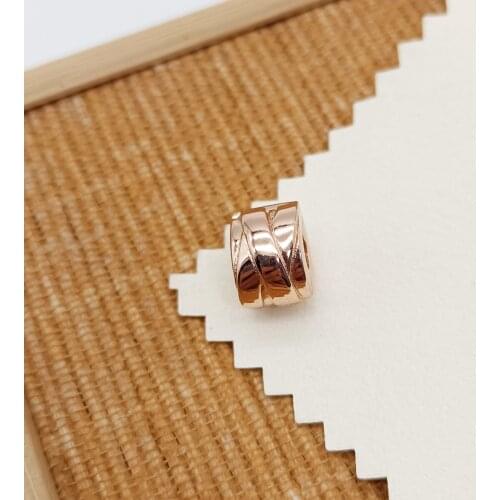 2021 Fall Jewelry Rose Polished Ribbons Clip Charm High Quality Womens Jewelry