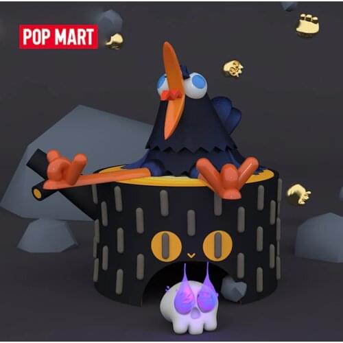 POP MART Kooky- Time To Rest Series Blind Box Halloween Cute Kawaii Vinyle Toy Action Figures Free Shipping