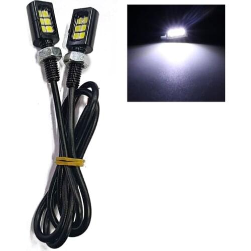 R3MD Super Bright 12V Waterproof License Plate LED Bulb Screw Bolt LED for RVs Motorcycles Bikes