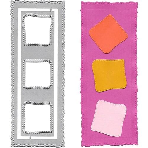Craft Dies Scrapbooking Paper Puncher Slimline Card Dies Clear Stamp Scrapbook Crafts Notebook Molds For Cards Embossing Stencil