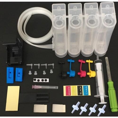 Continuous Ink Supply System Universal 4Color CISS kit accessaries ink tank for HP 21/22 27/28 56/57 60 61 122 301 901 300 etc