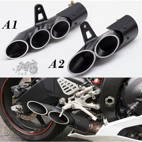 6 models Modified Motorcycle Exhaust Universal for 36-51mm Motorbikes Aluminum Muffler Pipe For YAMAHA R1 R6 R15 FZ1 MT09 Racing