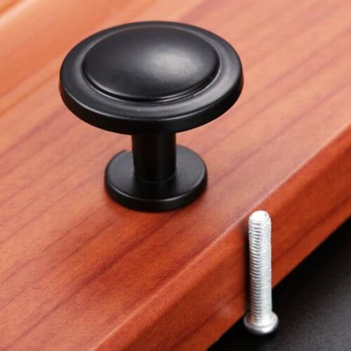 Vintage Jewelry Chest Wood Box Pull Knob Round Door Knob Drawer Cabinet Cupboard Vintage Furniture Kitchen Handle With Screw