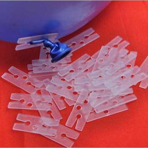 100 x Balloon Clip Ties for Sealing Helium Gas Air Balloons Quick Easy for Wedding Party Christmas New Year Birthday party