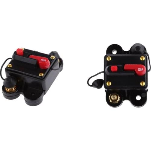 2pcs 12V-24V 150A 250A Circuit Breaker Reset Fuse Car Boat Fuse Holder Waterproof Fuse For Protection System