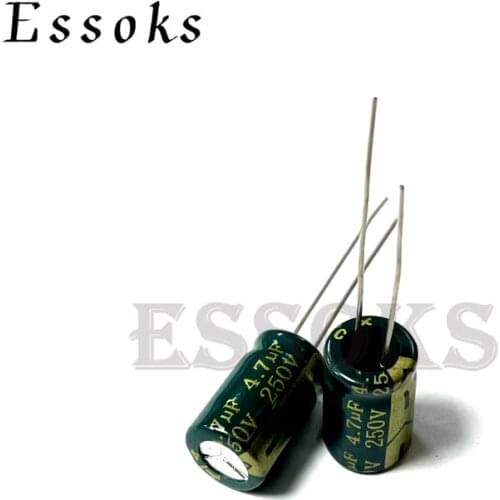 20pcs Electrolytic Capacitor 250V4.7UF 250V 4.7UF 8X12 mm High Frequency Low ESR Aluminum Capacitors