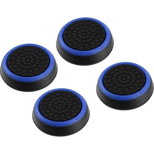 4pcs Silicone Anti-slip Striped Gamepad Keycap Controller Thumb Grips Protective Cover for PS3/4 for X box One/360