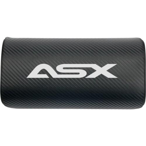 Car neck pillows both side pu leather single headrest case for Mitsubishi ASX car accessories