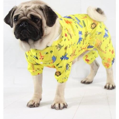 Dog Raincoat Jumpsuit Waterproof Clothing for Dog Rain Jacket Schnauzer Pug French Bulldog Welsh Corgi Clothes Pet Outfit 2021