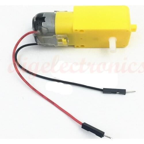 DC TT Motor with male cable 5V-10V Double Shaft DC Gear Dual Shaft Electric Motor For Arduino DIY Model Robot Smart Car Toys
