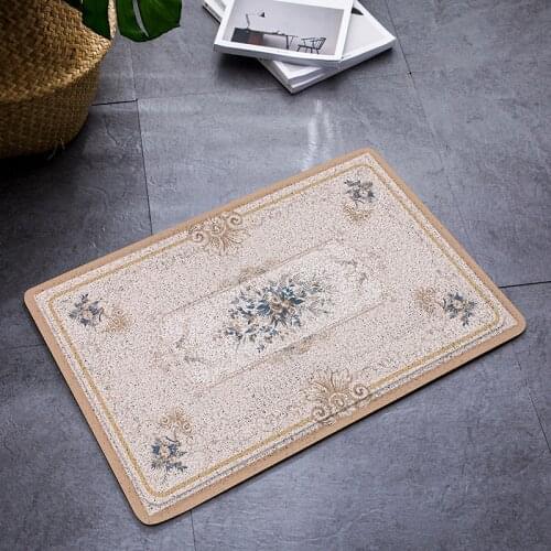 European style Entrance hall carpet PVC wire loop mat INS Berlin Fantasia Door mat Living room floor mat bathroom non-slip rug