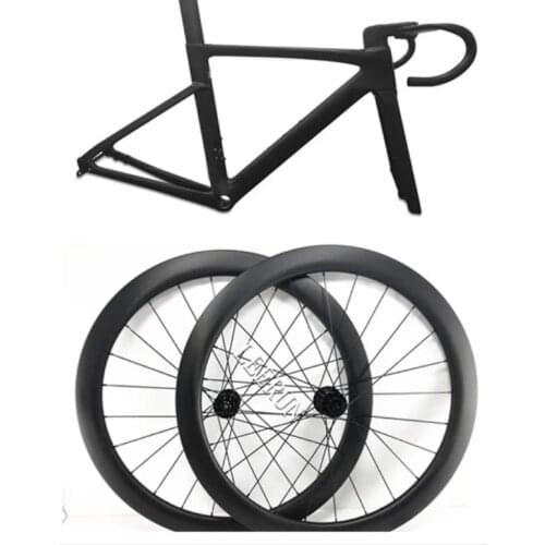 Road disc brake carbon frame 2021 latest mold ultra-light carbon fiber material Fit both DI2 and Mechanical group carbon wheels