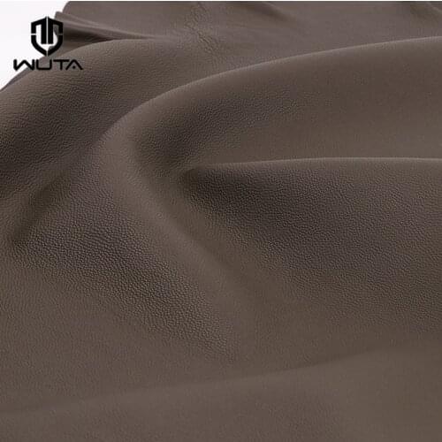 Coffee TOGO Calfskin Soft Pebbled Finish Grainy Genuine Leather Fabric DIY Bags Wallet Leather Craft Cowhide Import From French