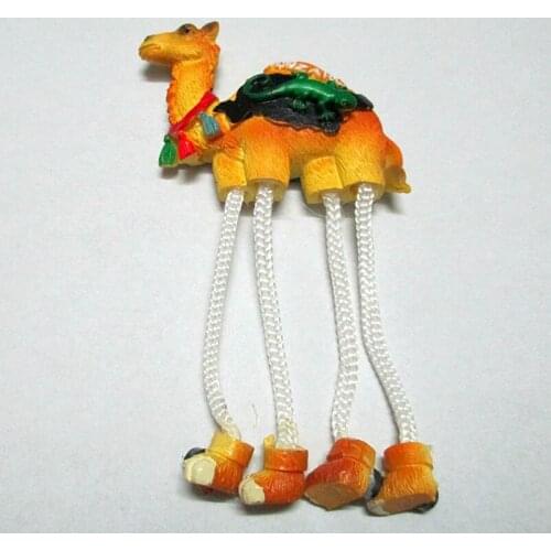 Spanish Mediterranean features 3D camel Refrigerator fridge magnets high-grade resin limbs rope movable magnetic stickers