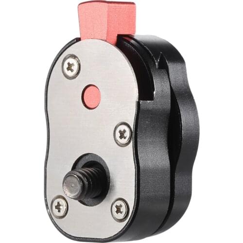 Aluminum Steel Mini Quick Release Plate for Camera Camcorder Rig LCD Monitor Magic Arm LED light 1/4" Screw Mount w/ Wrench