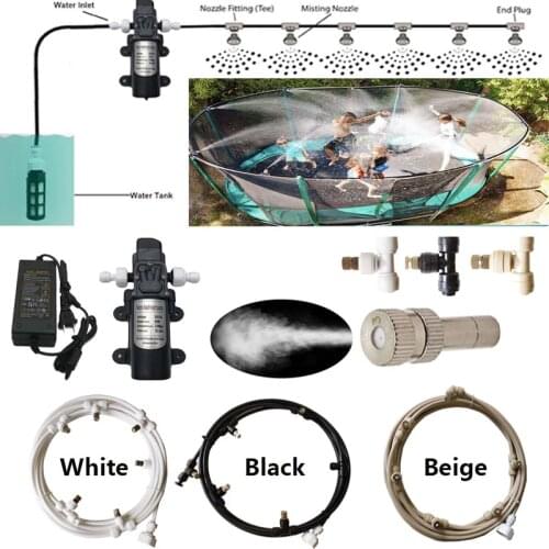 Pump Water Spray 6M-18M Kit Fog Garden Nebulizer Outdoor Misting System Greenhouse Humidification Patio Cooling