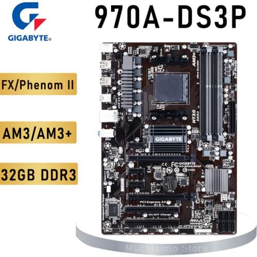 Socket AM3/AM3+ MSI 970A-G46 Motherboard DDR3 32GB AMD FX/Phenom II/Sempron PCI-E 2.0 Desktop AMD 970 Mainboard Am3+ ATX Used