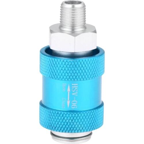 1Pc HSV-06 Aluminum 1/8"" Thread Piping Flow Control Manual Slide Valve Switch Air Pneumatic Exhaust Vent Hand Slide Push Valves