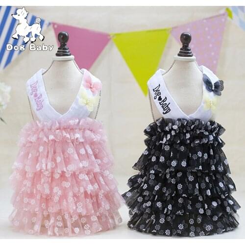 Puppy Pet Dogs Clothes Summer Dog Costume Sling Sweetly Princess Dress Teddy Party Birthday Decor Butterfly Dress For Small Dog