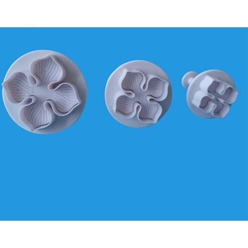 Silicone Hydrangea Fondant Cake Decorating SugarCraft Plunger Cutter Flower Blossom Mold Home Cake tools Free Shipping