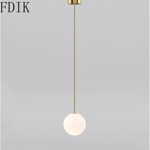 Nordic Nimimalist Glass Pendant Lights Modern Kitchen Hanging Lamp for Home Bedroom Restaurant Vintage Decor Lighting Luminaire