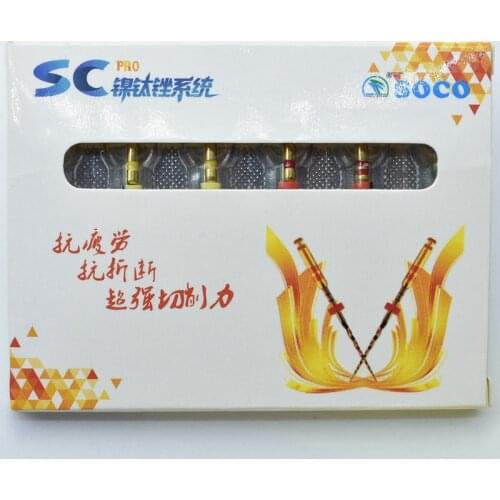 Dental Instrument SOCO SC Pro Rotary Files heat activation golden Endo Files for Dentistry Endodontic