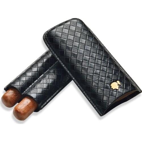 CIGARLOONG Cigar Moisturizing Set Travel Moisture Cover Portable Cigar case 2 Pack Protective Case CD-1016