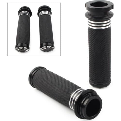 1 Pair Motorcycle 1" Handle Bar Electronic Throttle Hand Grips For Harley Touring Tri-Glide
