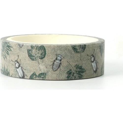 NEW 1X Cute Retro Nature Insect Washi Tape for DIY Planner Scrapbooking Decorative Masking Tape School Office Supplies