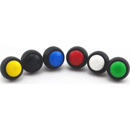 2pcs PBS-33b 12mm Waterproof 2 PIN Momentary Each color Push Button Horn Switch