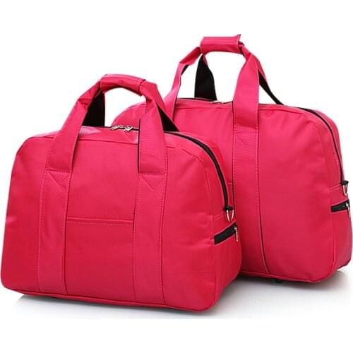 3 Size Nylon Women Travel Bags Luggage Handbag Portable Duffle Bag Female Shoulder Weekende Travel Bag For Women 17T