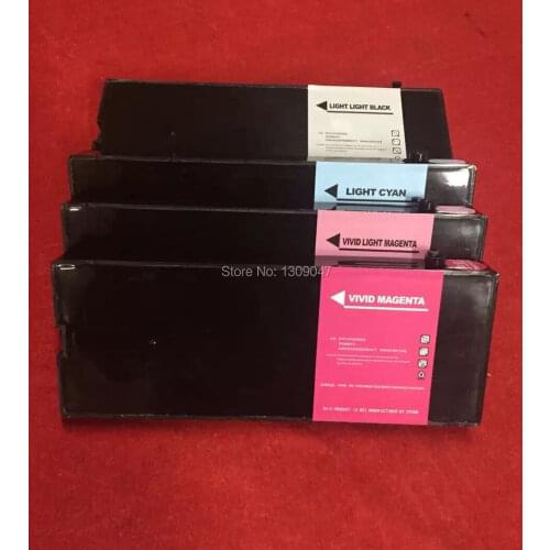 8pcs/set 350ml Refillable UV ink cartridge with chip for Epson 9800 wide format printer UV ink cartridge