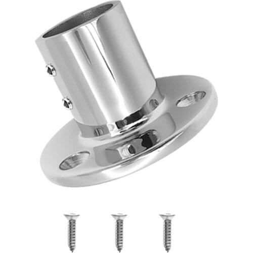 90 Degree 316 Stainless Steel Boat Hand Rail/Stanchion Base For 22mm Tube